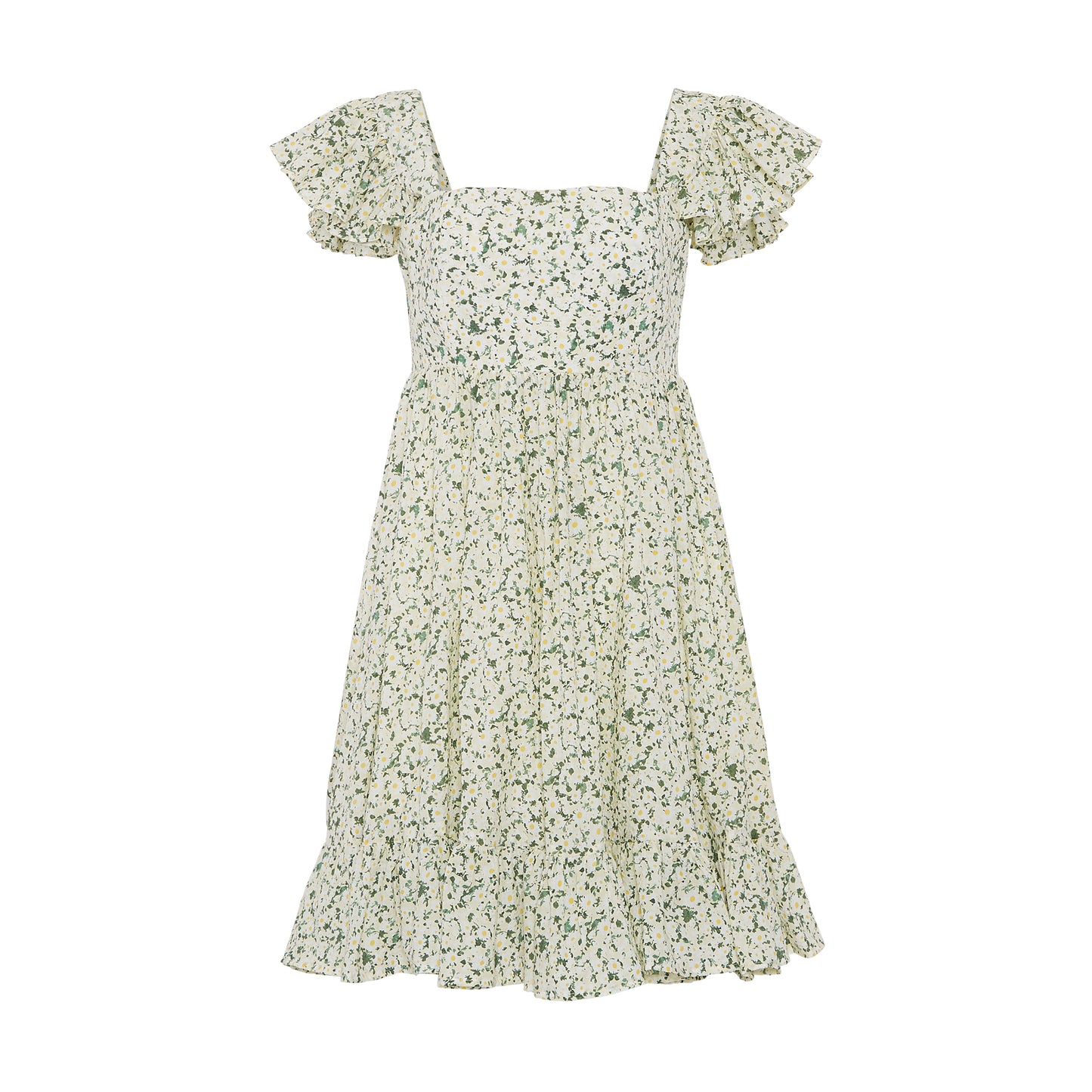 GALENE RUFFLED DRESS