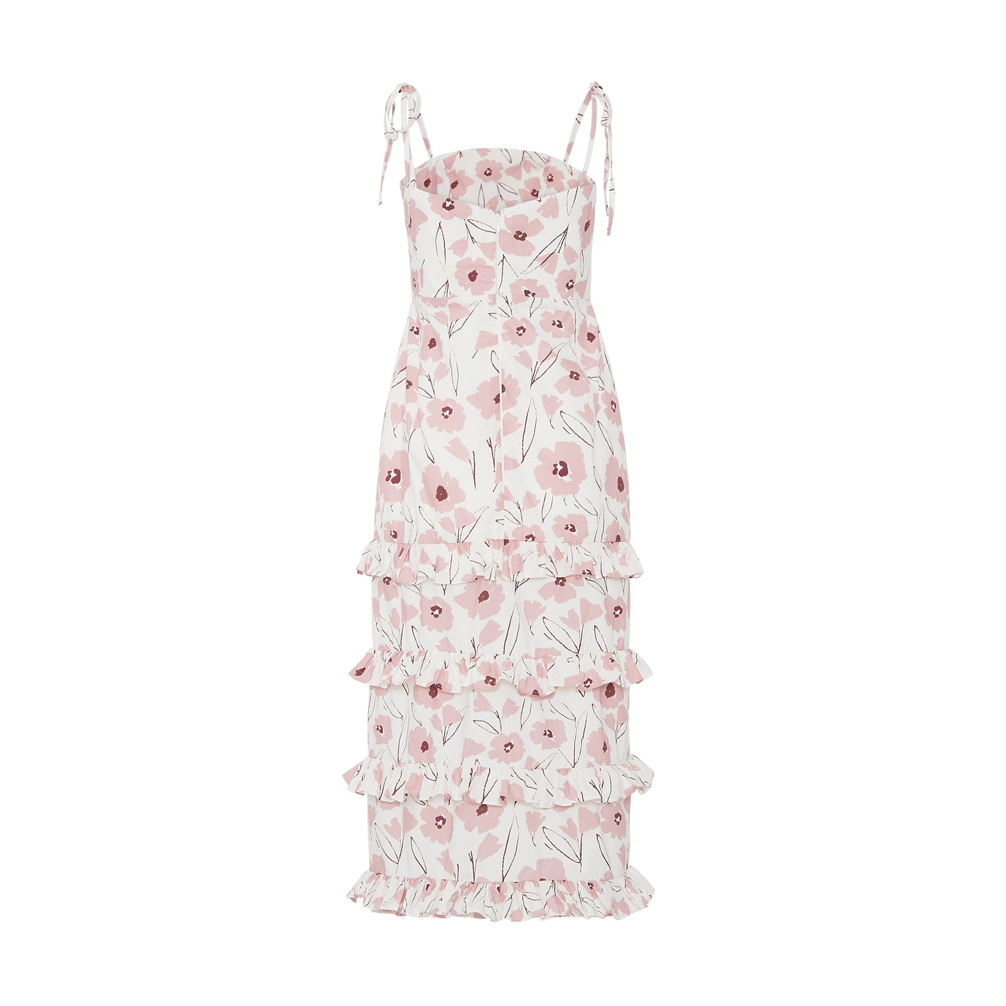 POPPY TIERED MIDI DRESS