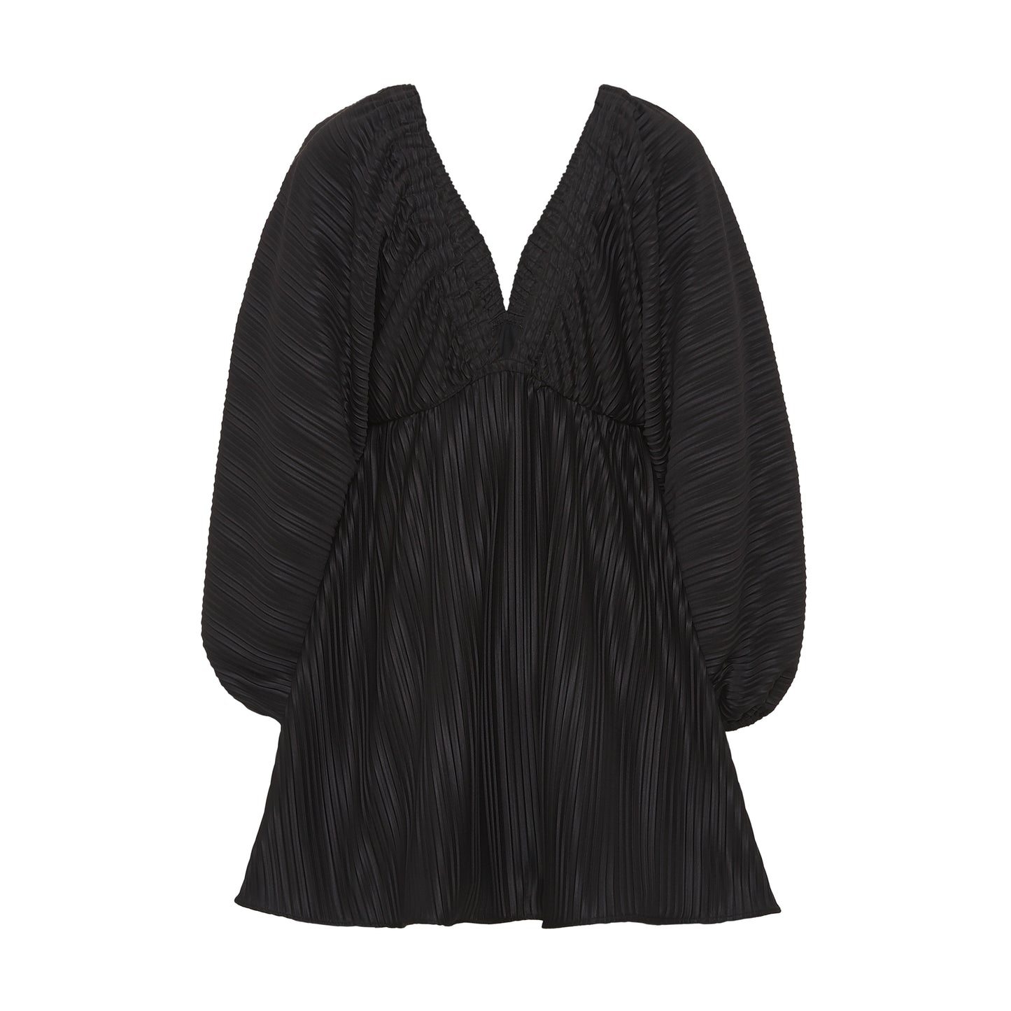 SOIREE V-LINE PLEATED DRESS