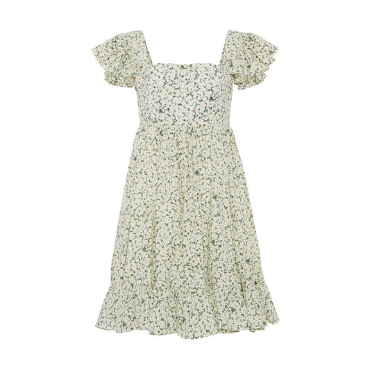 GALENE RUFFLED DRESS
