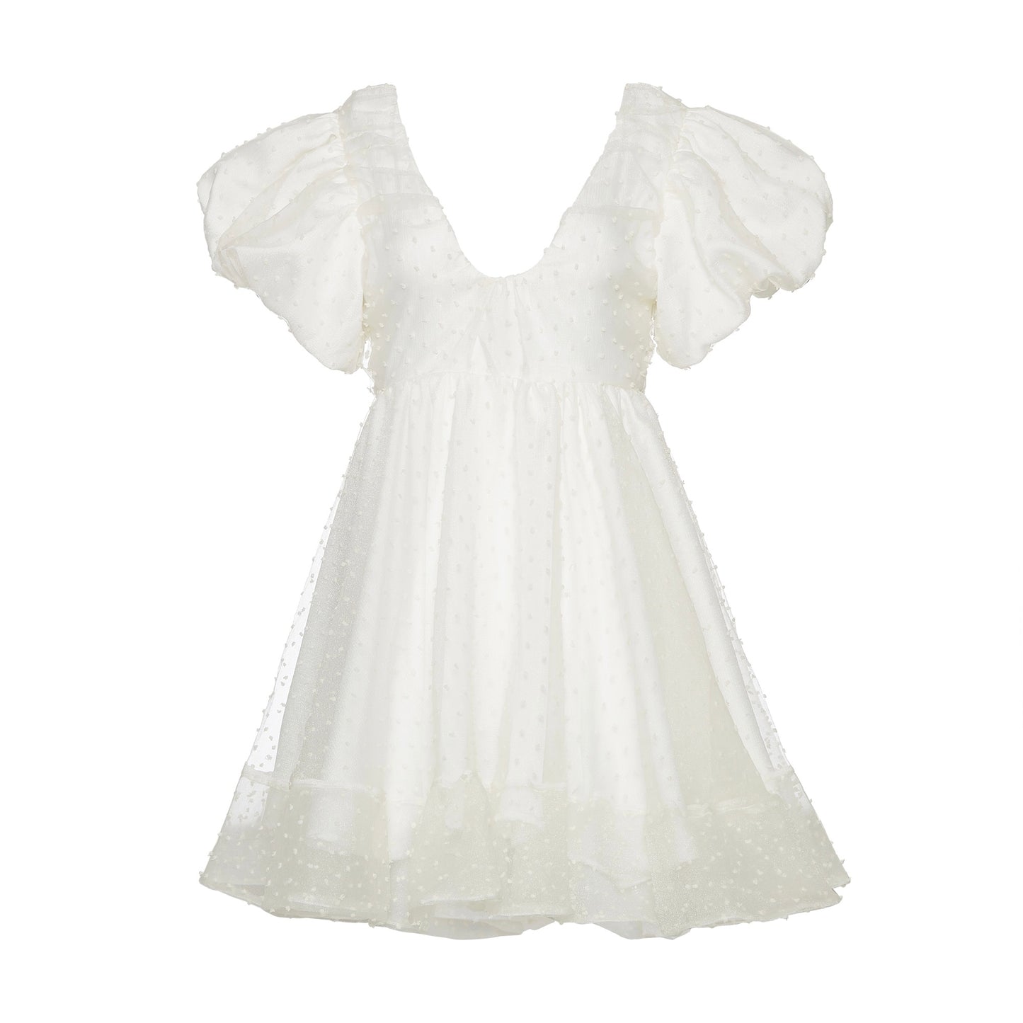 MAJOLICA TULLE ORGANZA DRESS