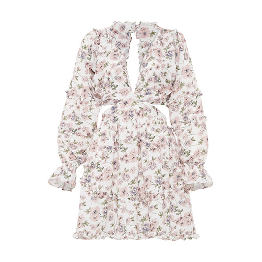 SPRING DREAM RUFFLED DRESS