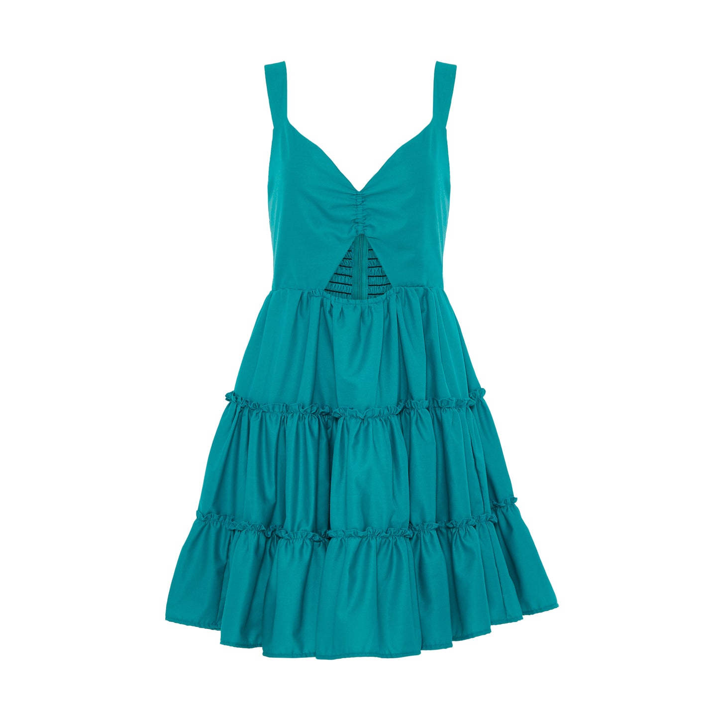 EZRE RUFFLED SKIRT DRESS