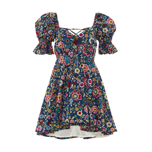 SIGNATURE DRESS IN PLUMMET
