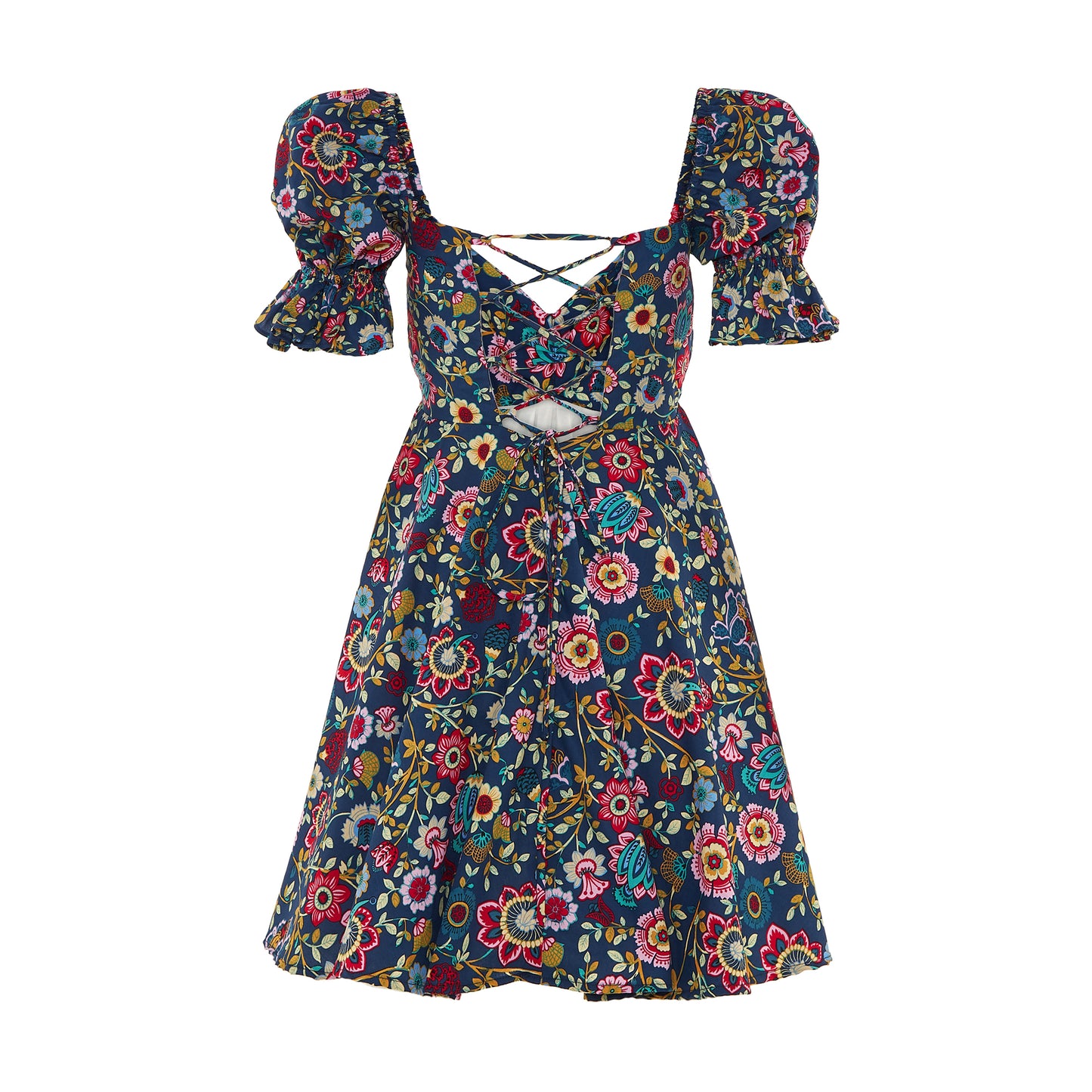 SIGNATURE DRESS IN PLUMMET